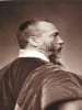 Portrait Alphonse Karr par Adam Salomon - Photoglyptie + Texte. Adam Salomon