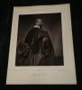 Portrait Alphonse Karr par Adam Salomon - Photoglyptie + Texte. Adam Salomon