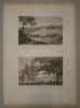 Constant Bourgeois - 2 Gravures - St-Cucufat, bergerie et maison du p&acirc;tre - XIXe. Constant Bourgeois