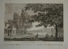 Constant Bourgeois - 2 Gravures - St-Cucufat, bergerie et maison du p&acirc;tre - XIXe. Constant Bourgeois