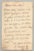Lettre autographe sign&eacute;e - &Agrave; un ami - XIXe si&egrave;cle. Pierre Puvis de Chavannes
