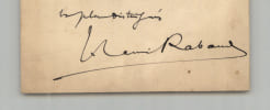 Henri Rabaud - Lettre autographe sign&eacute;e - Rendez-vous chez Choudens - 15 mai. Henri Rabaud
