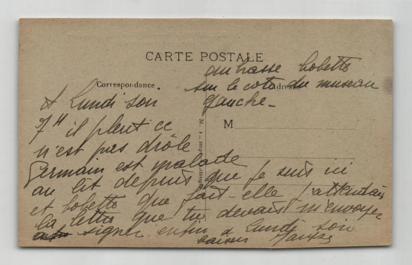 Maryse Basti&eacute; - Carte postale autographe sign&eacute;e &agrave; Guy Bart - Limoges. Maryse Basti&eacute;