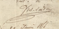 Lettre autographe sign&eacute;e - Invitation &agrave; un ami - 26 janvier. Victorien Sardou