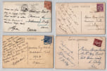Lot de 17 cartes postales autographes &agrave; Maryse Basti&eacute; et Guy Bart - Aviation. Maryse Basti&eacute; ; Guy Bart