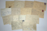 Lot de 14 cartes postales autographes &agrave; Maryse Basti&eacute; et Guy Bart - Aviation. Maryse Basti&eacute; ; Guy Bart