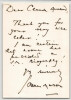 James Mason - LETTRE AUTOGRAPHE SIGN&Eacute;E &Agrave; Claude Armand grand collectionneur. James MASON