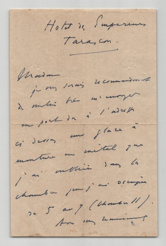 Reynaldo Hahn - Amant de Marcel Proust - Lettre autographe sign&eacute;e. Reynaldo HAHN