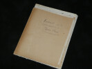 Ferdinand BAC MANUSCRIT AUTOGRAPHE SIGN&Eacute; "Jean Paul ou l'Amour universel" - 25 p. Ferdinand BAC