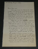 Th&eacute;o Varlet - Po&egrave;te - LETTRE AUTOGRAPHE SIGN&Eacute;E - FOCH - 1929 - 3pages. Th&eacute;o VARLET