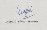 L&eacute;opold S&eacute;dar Senghor - Lettre dactylographi&eacute;e sign&eacute;e &agrave; Thierry Maulnier - 1985. L&eacute;opold S&eacute;dar SENGHOR
