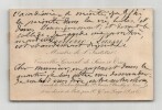 Fr&eacute;d&eacute;ric Passy - Carte de visite autographe - Candidature au coll&egrave;ge de France. Fr&eacute;d&eacute;ric PASSY