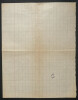 Violette LEDUC, Auteure - LETTRE AUTOGRAPHE SIGN&Eacute;E A Adriana SALEM. Violette LEDUC