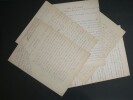 Andr&eacute; Chaumeix - Manuscrit autographe &agrave; J. Jacques ROUSSEAU avec Corpus. Andr&eacute; CHAUMEIX