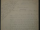 Andr&eacute; Chaumeix - Manuscrit autographe &agrave; J. Jacques ROUSSEAU avec Corpus. Andr&eacute; CHAUMEIX