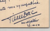 Pierre DAC Carte autographe sign&eacute;e Humour Loufoque face &agrave; l'Occupation WW2 1940. Pierre DAC
