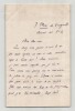 James Darmesteter - Lettre autographe sign&eacute;e "Inconnu au Coll&egrave;ge de France". James DARMESTETER