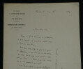 Champfleury - Lettre autographe sign&eacute;e "&Eacute;conomies forc&eacute;es" - 1884 Paris. Champfleury