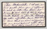 Alexandrine Zola - Carte de visite autographe sign&eacute;e &laquo; Tr&egrave;s grosse peine &raquo; 1908. Alexandrine ZOLA