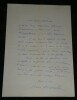 Jean Anouilh Lettre de jeunesse &agrave; Maulnier lucide sur une œuvre brouillonne 1930. Jean ANOUILH