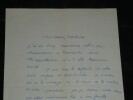 Jean Anouilh Lettre de jeunesse &agrave; Maulnier lucide sur une œuvre brouillonne 1930. Jean ANOUILH