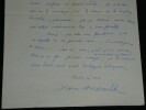 Jean Anouilh Lettre de jeunesse &agrave; Maulnier lucide sur une œuvre brouillonne 1930. Jean ANOUILH