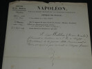 Napol&eacute;on, D&eacute;cret sign&eacute; Jacques Pierre Charles ABBATUCCI Famille corse  1857. Jacques Pierre Charles ABBATUCCI