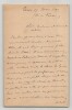 Eug&egrave;ne Manuel - Lettre autographe sign&eacute;e - Tours 1897. Eug&egrave;ne MANUEL