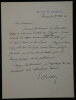 Ernest BABELON - Lettre autographe sign&eacute;e publication P&eacute;riodique "Bonnet Rouge". Ernest BABELON