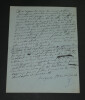 Jacques AUDIBERTI - MANUSCRIT AUTOGRAPHE SIGN&Eacute; "L'exploit spatial". Jacques AUDIBERTI