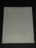 Michel Chamillart  - LETTRE autographe SIGN&Eacute;E,  Pontchartrain, 3 pages, 1693. Michel CHAMILLART