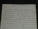 Michel Chamillart  - LETTRE autographe SIGN&Eacute;E,  Pontchartrain, 3 pages, 1693. Michel CHAMILLART