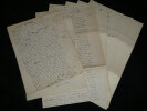 Ferdinand BAC - MANUSCRITS AUTOGRAPHES SIGN&Eacute;S - Bayonne - 21 pages - 1914. Ferdinand BAC