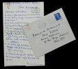 Maurice GAMELIN - LETTRE AUTOGRAPHE SIGN&Eacute;E AUX DIRECTEURS DE LA REVUE HISTORIA. Maurice GAMELIN