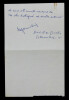 Maurice GAMELIN - LETTRE AUTOGRAPHE SIGN&Eacute;E AUX DIRECTEURS DE LA REVUE HISTORIA. Maurice GAMELIN