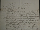 Renaud III de Mod&egrave;ne -Lettre manuscrite sign&eacute;e au Comte F. Bellencini, Rome 1689. Renaud III de Mod&egrave;ne