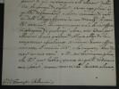 Renaud III de Mod&egrave;ne -Lettre manuscrite sign&eacute;e au Comte F. Bellencini, Rome 1689. Renaud III de Mod&egrave;ne