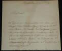 Jean-Jacques-R&eacute;gis de Cambac&eacute;r&egrave;s Lettre sign&eacute;e Les &eacute;lecteurs Canton du [..] 1790. Jean-Jacques-R&eacute;gis de Cambac&eacute;r&egrave;s