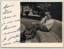 Maurice CHEVALIER chanteur CARTE POSTALE PHOTO SIGN&Eacute;E &agrave; la main Autographe. Maurice CHEVALIER