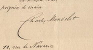 Charles Monselet - Lettre autographe sign&eacute;e &agrave; Jules Clar&eacute;tie "C'est s&eacute;rieux". Charles MONSELET
