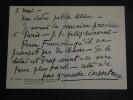 Andr&eacute; DUNOYER DE SEGONZAC - CARTE-LETTRE AUTOGRAPHE SIGN&Eacute;E A Alice SIMOND 19"6"9. Andr&eacute; DUNOYER DE SEGONZAC