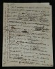 Dupuytren Le Roux.. Rapport m&eacute;dico-judiciaire autographe sign&eacute; Cas d’enfant 1815. Guillaume DUPUYTREN