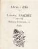 Ludovic Baschet - Lettre autographe sign&eacute;e - Dictionnaire des Beaux Arts - 1886. Ludovic BASCHET