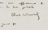 Claude Mauriac - Lettre autographe sign&eacute;e &agrave; Thierry Maulnier - Hommage - 1971. Claude MAURIAC