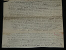 Ferdinand BAC - MANUSCRIT AUTOGRAPHE incomplet - "1815 apr&egrave;s Watterloo" - 1 page. Ferdinand BAC