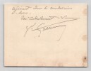 G&eacute;n&eacute;ral Paul-Henri Goetschy - Carte lettre autographe sign&eacute;e - Nancy 1911. Paul-Henri GOETSCHY