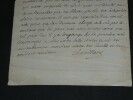 Michel Chamillart  - LETTRE autographe SIGN&Eacute;E, prot&eacute;g&eacute; de Mme de Maintenon, 1715. Michel CHAMILLART