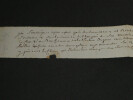 Claude-Antoine Rudel du Miral - Fragment de lettre 5 lignes autographes sign&eacute;es. Claude-Antoine Rudel du Miral