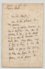 Edgar Quinet et Hermione Quinet - Deux lettres autographes sign&eacute;es - 1868. Edgar QUINET