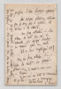 Edgar Quinet et Hermione Quinet - Deux lettres autographes sign&eacute;es - 1868. Edgar QUINET
